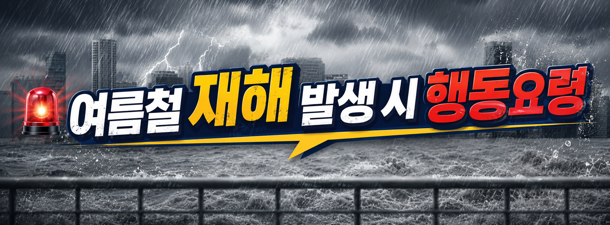 여름철 재해 발생 행동요령